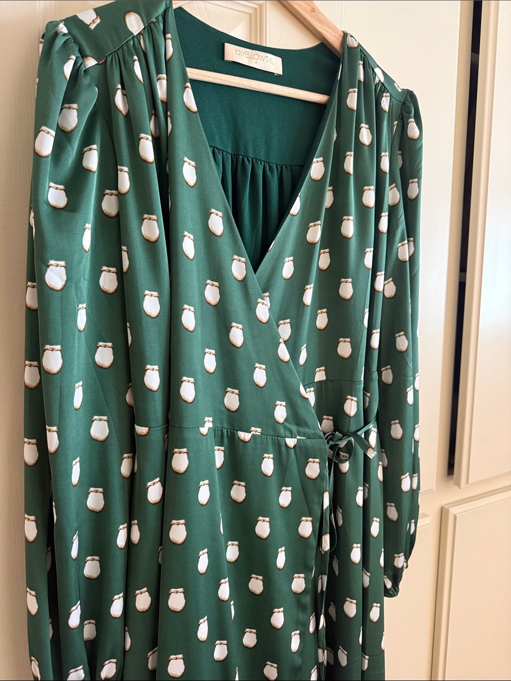 B.YELLOWTAIL ELK IVORY WRAP MAXI DRESS SIZE MEDIUM - Picture 3 of 9